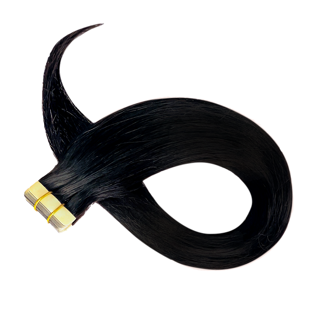 Adhesive Tape-In Straight Hair Extensions